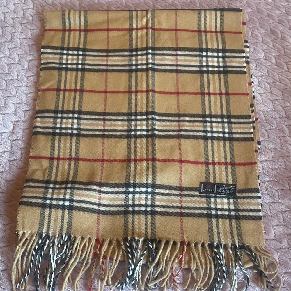 V. Fraas Men’s Plaid Cashmink Scarf - OSFM